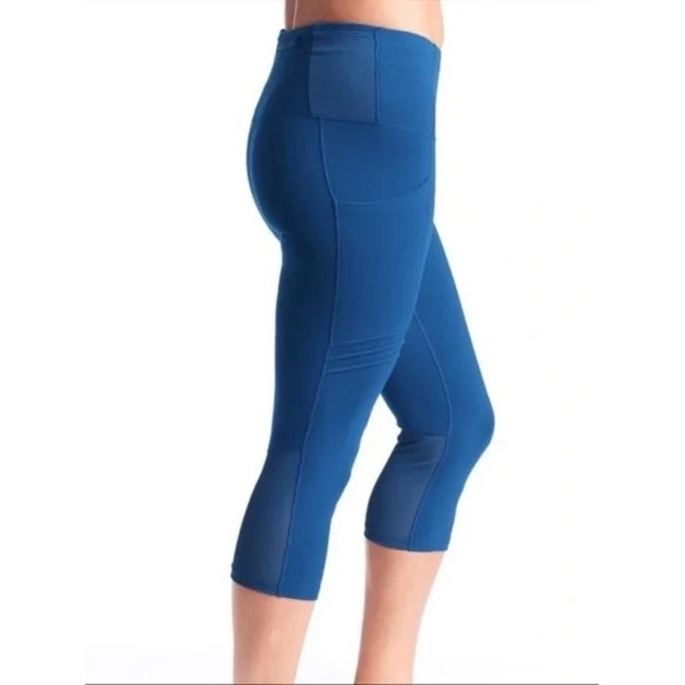 Oiselle Pocket Jogger Knickers Boston Marathon Heartbreak size 2 Capri Blue